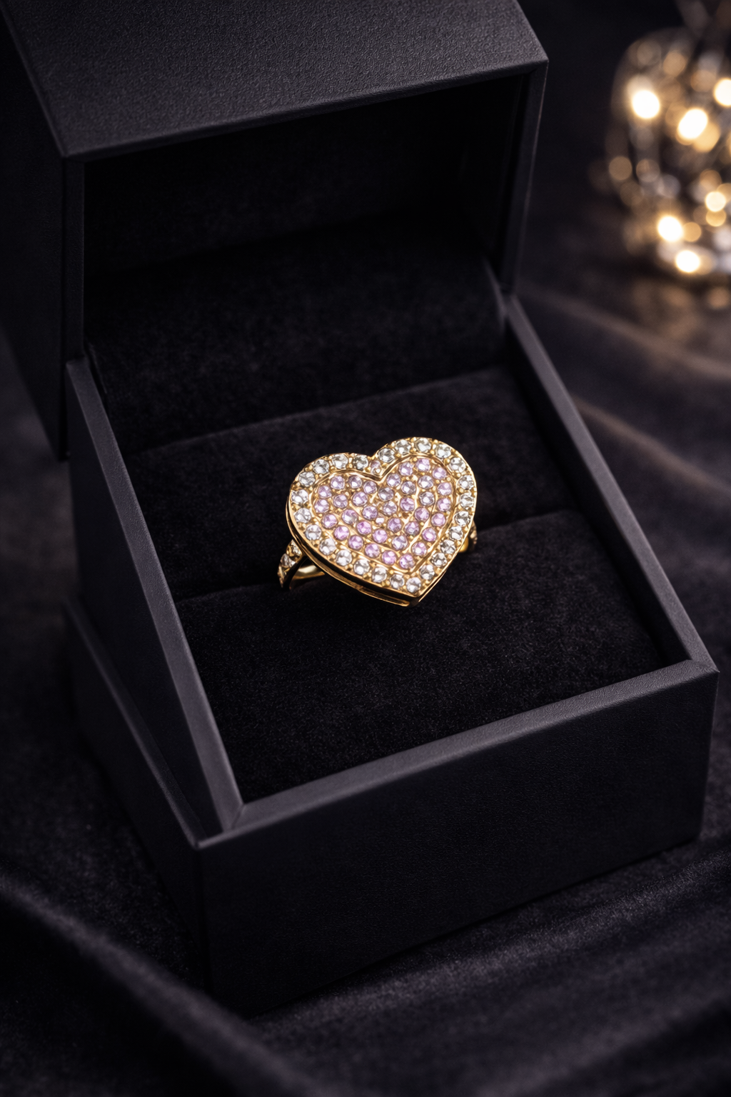 BIG VVS HEART RING